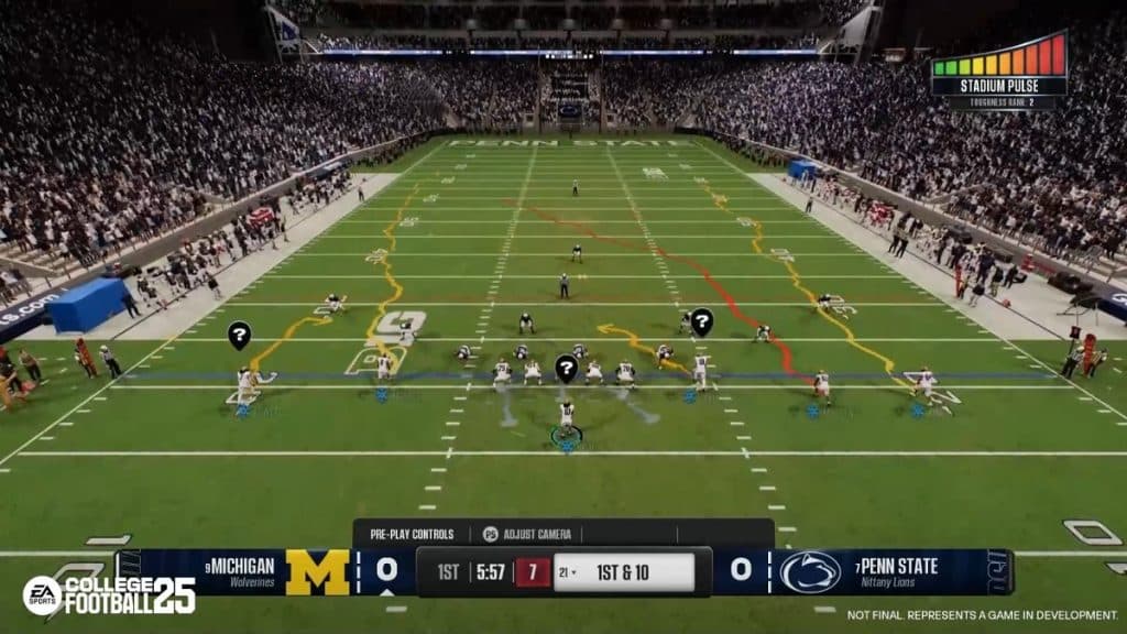 L'avantage de la maison illustré dans EA College Football 25